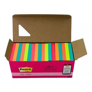18 Pads Post-it Notes 3" x 3" Poptimistic Collection Cabinet Pack 100 Sheets/Pad